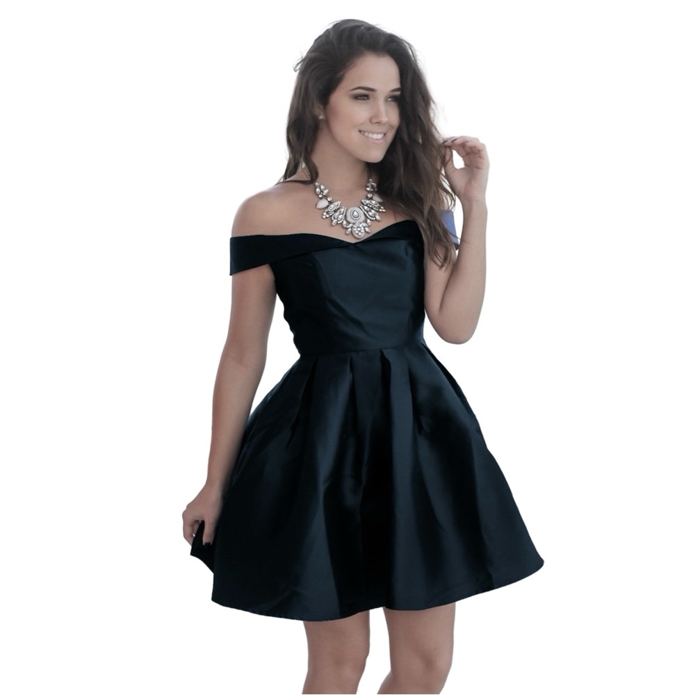 NWT Satin off-the-shoulder mini dress Item 0318